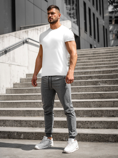 Pantaloni jogger in tuta da uomo antracite Bolf JX5003A
