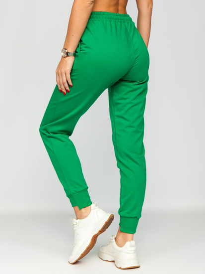 Pantaloni di tuta da donna verdi Bolf VE13