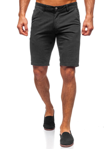 Pantaloncini da uomo neri Bolf 1142