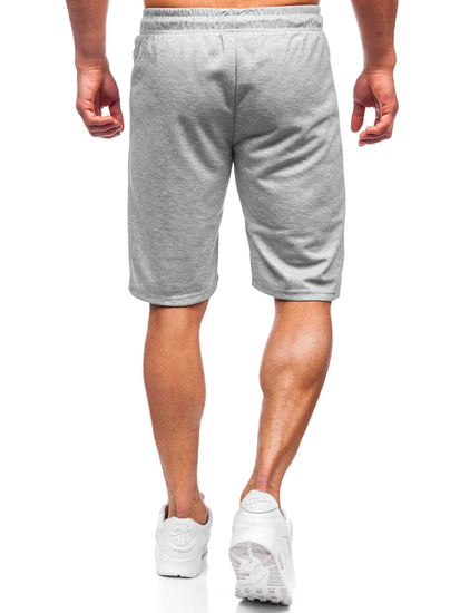 Pantaloncini corti di tuta da uomo grigi Bolf JX202
