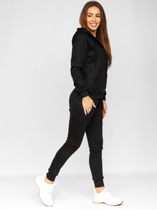 Set di tuta in due pezzi da donna nero Bolf 0003