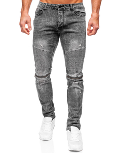 Pantaloni in jeans slim fit da uomo neri Bolf MP0069N