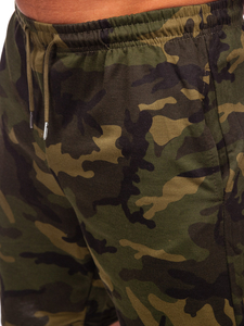 Pantaloncini mimetici corti di tuta da uomo khaki Bolf 8K283