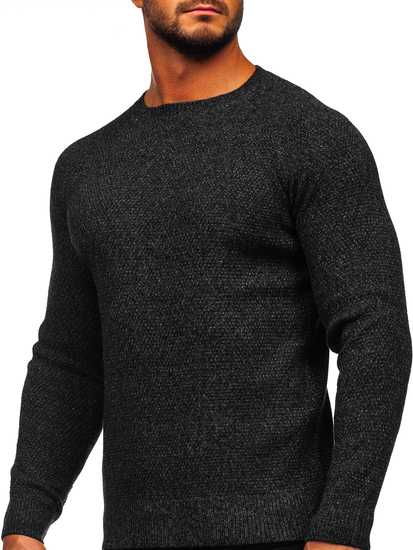 Maglione nero da uomo Bolf H1810