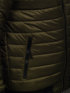 Giacca trapuntata mezza stagione tipo bomber da uomo khaki Bolf MY-02A