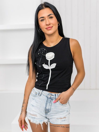 Donna Canotta stampata Nero Bolf 96T653