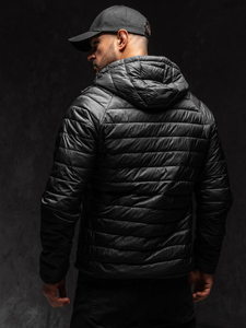 Giacca trapuntata mezza stagione da uomo nero Bolf 58M13021A1