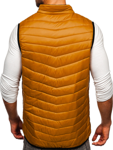 Gilet trapuntato da uomo cammello Bolf 7103
