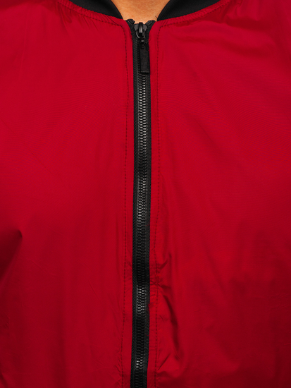 Giacca mezza stagione tipo bomber da uomo bordò Bolf 5M708