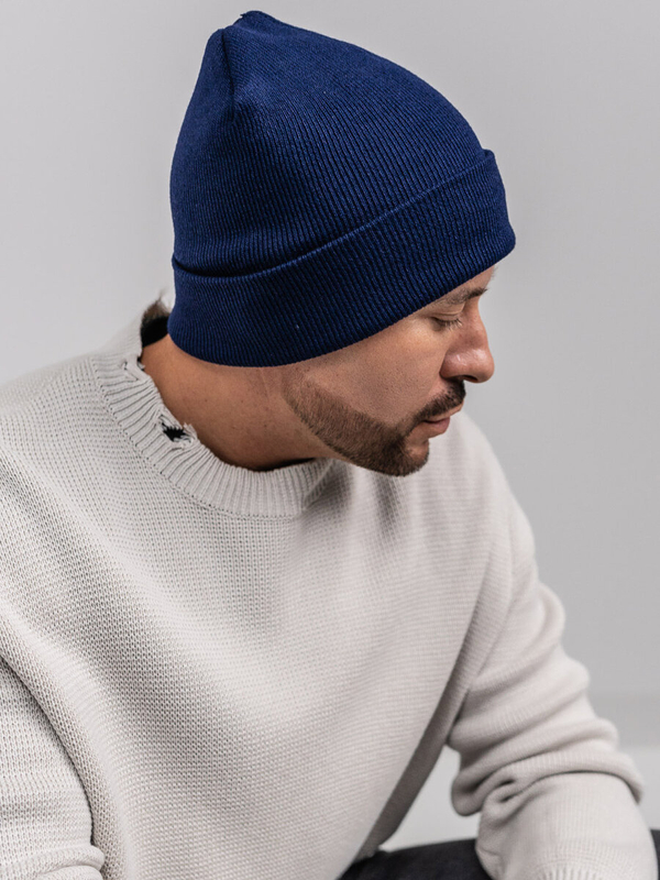 Cappello invernale isolato da uomo blu YW09004M