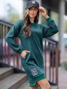 Abito color burro color bottiglia Bolf 524