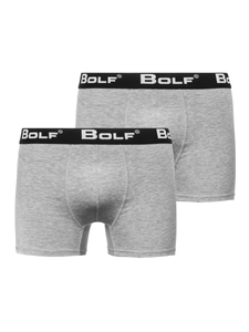 Boxer da uomo grigi Bolf 0953-2P 2 PACK