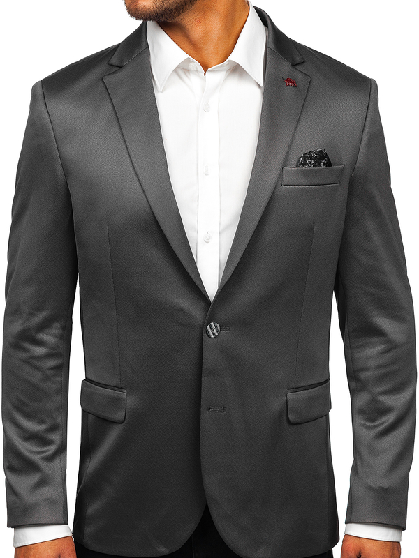 Uomo Giacca elegante Grigio Bolf 022