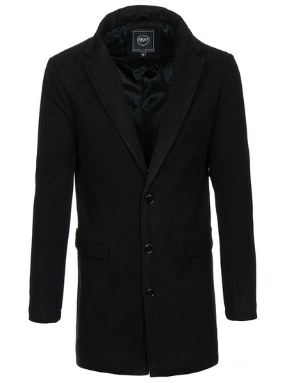 Cappotto invernale da uomo nero Bolf 1047-1