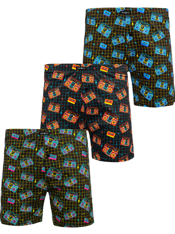 Boxer in cotone da uomo multicolore Bolf 1BB162-3P 3 PACK