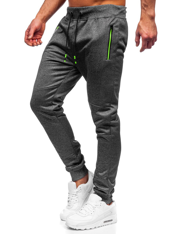 Pantaloni jogger da uomo grafite Bolf K50009