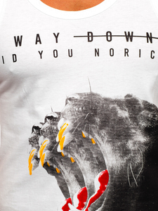 Maglietta Bodybuilding tank top con stampa bianca Bolf 14836