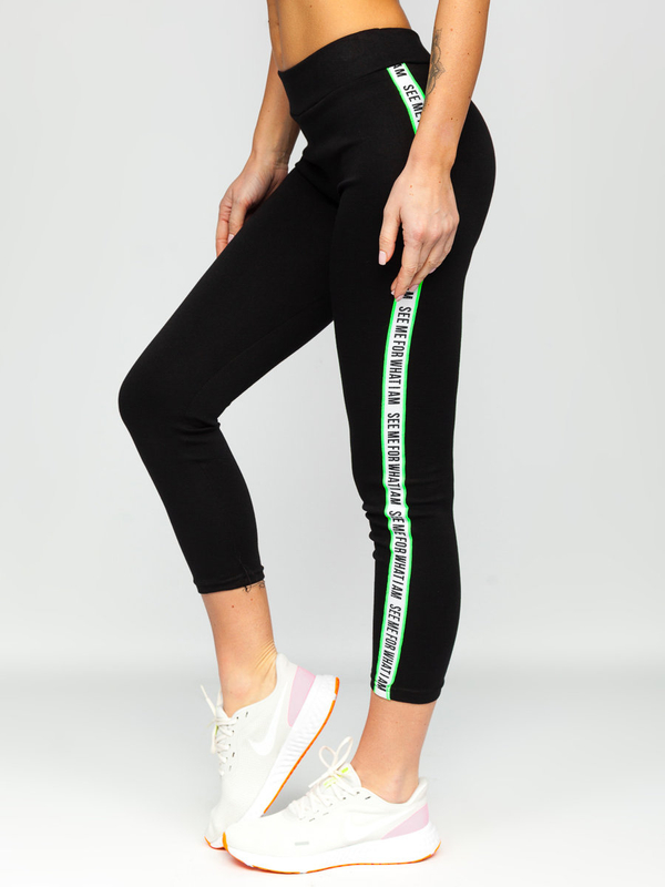 Leggings da donna neri Bolf TS217