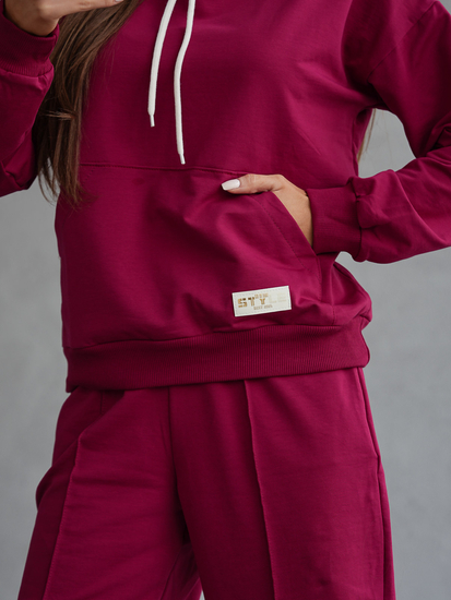 Tuta due pezzi da donna Borgogna Bolf 82162