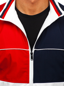 Giacca bomber di mezza stagione da uomo multicolore Bolf 84M3003