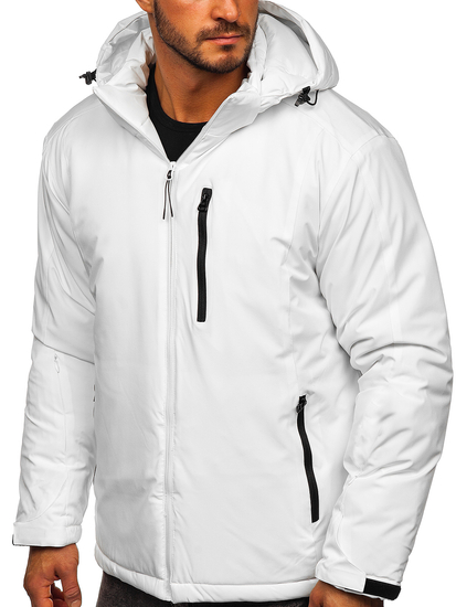Giubbotto invernale sportivo da uomo bianco Bolf HH011