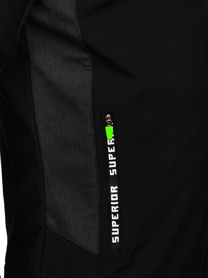 Giacca softshell mezza stagione da uomo nera Bolf HM188