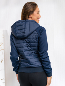 Felpa/giacca blu navy da donna Bolf per la mezza stagione KSW4012A1