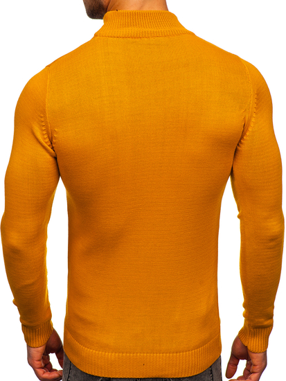 Maglione tipo dolcevita da uomo cammello Bolf 4600