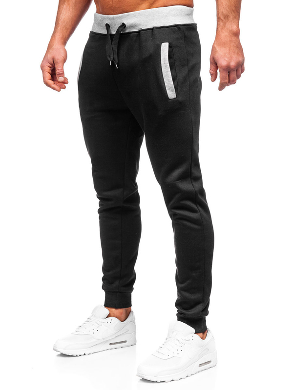 Pantaloni da tuta da uomo nero Bolf AK13-1