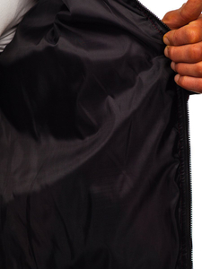 Giacca con trapuntate mezza stagione tipo bomber da uomo bordò Bolf MY-02