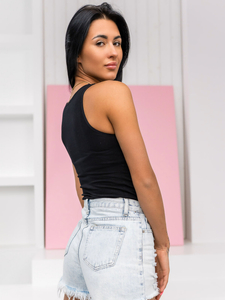 Donna Canottiera con lacci Nero Bolf 17K552