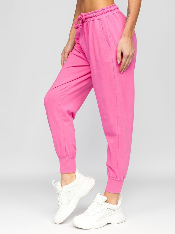 Pantaloni di tuta da donna rosa Bolf 0011
