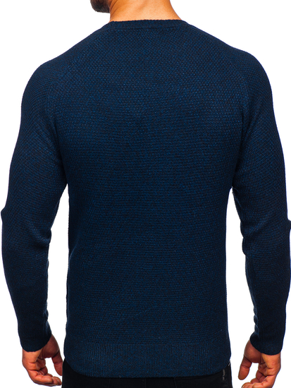 Maglione blu navy da uomo Bolf H1810