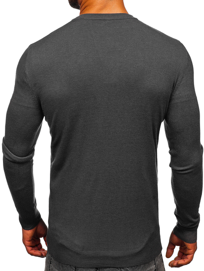Cardigan da uomo antracite Bolf MM6006
