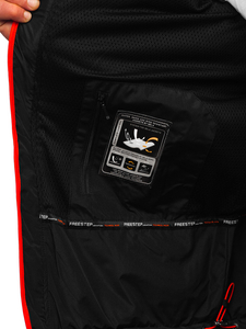 Giacca softshell mezza stagione da uomo nero-arancione Bolf WX088A