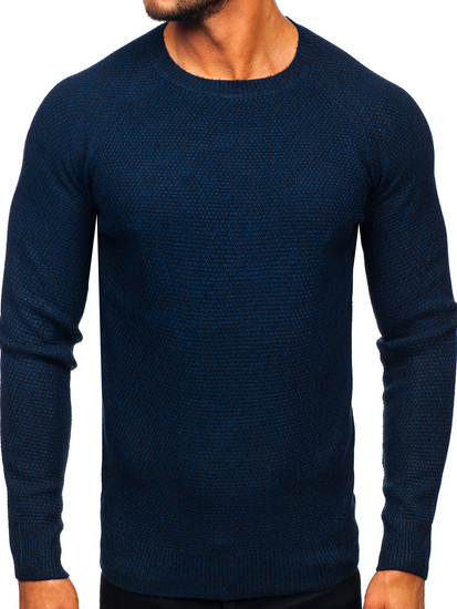 Maglione blu navy da uomo Bolf H1810