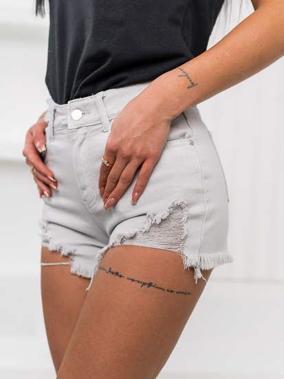 Donna Pantaloncini in jeans Grigio Bolf A63A