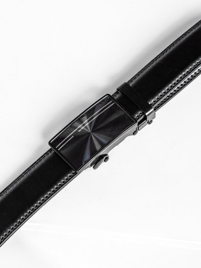 Uomo Cintura in pelle Nero Bolf C004