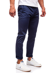 Pantaloni chino da uomo blu Bolf KA6807-11