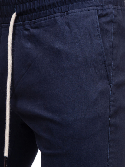 Pantaloni tipo jogger da uomo blu scuri Bolf 1145
