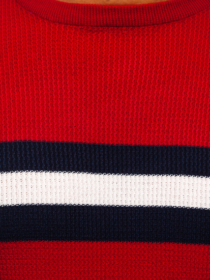 Maglione da uomo rosso Bolf H2113