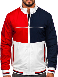 Giacca bomber di mezza stagione da uomo multicolore Bolf 84M3003