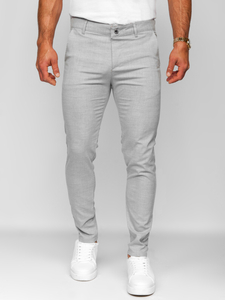 Uomo Pantaloni a quadri Grigio Bolf 0041