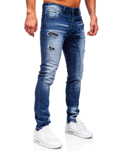 Uomo Pantaloni in jeans slim fit Blu scuro Bolf MP0159BS