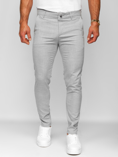 Uomo Pantaloni a quadri Grigio Bolf 0041