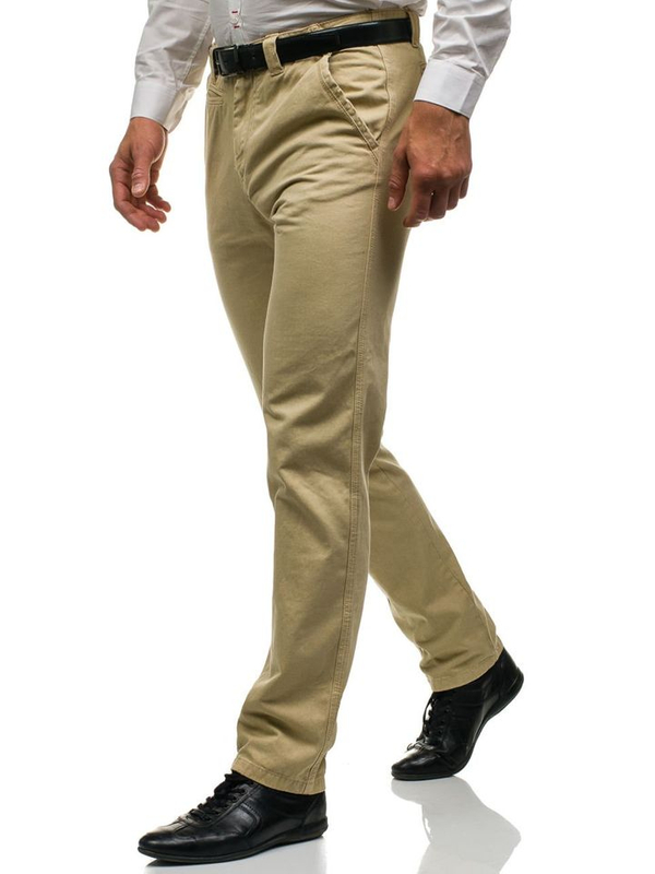Pantaloni chino da uomo beige Bolf 6190