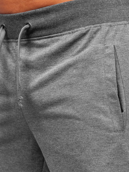 Pantaloncini corti di tuta da uomo grafite Bolf K10003
