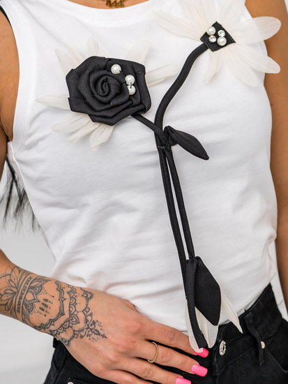 Donna Canotta stampata Bianco Bolf 96T656