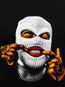 Maglietta tank top con stampa nera Bolf 14811