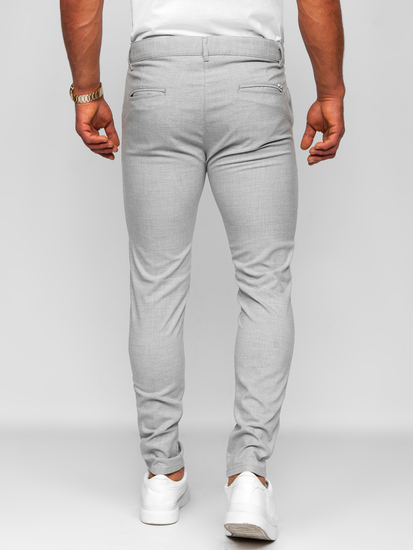 Uomo Pantaloni a quadri Grigio Bolf 0041
